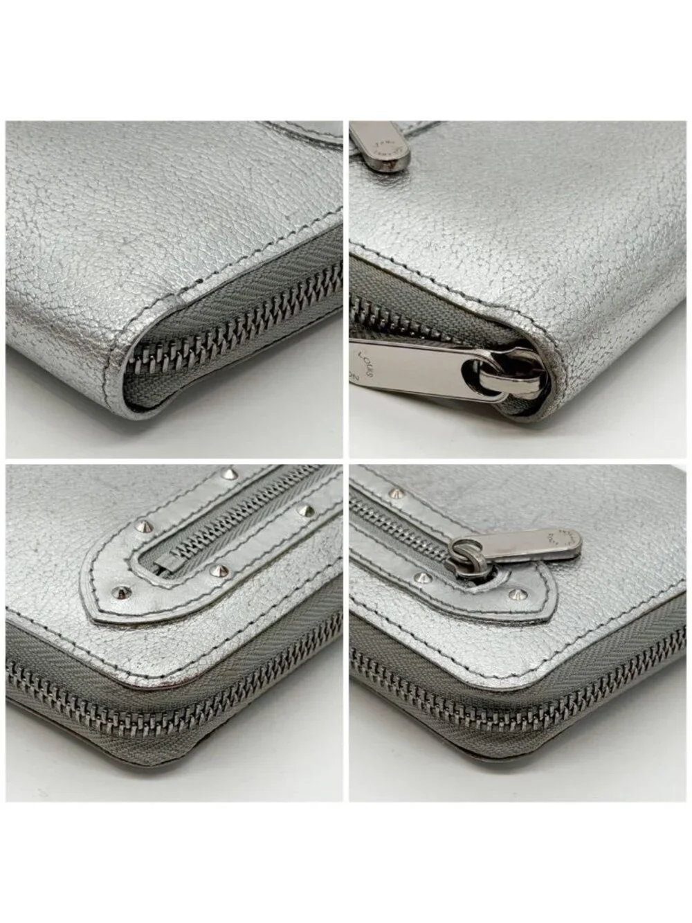 Louis Vuitton Limited Edition Zippy Wallet Suhali Silver Round